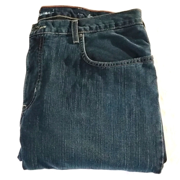 EDDIE BAUER STRAIGHT FIT FLEECE LINED JEANS SIZE 40x32 - Picture 2 of 11